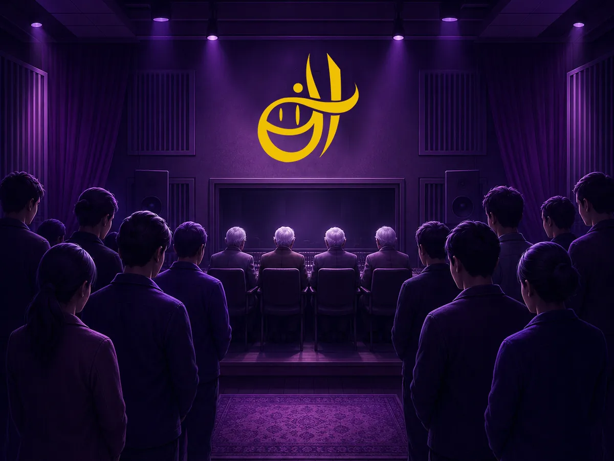 ایستادن تیم آلفا مدیا به احترام پیشکسوتان دوبله